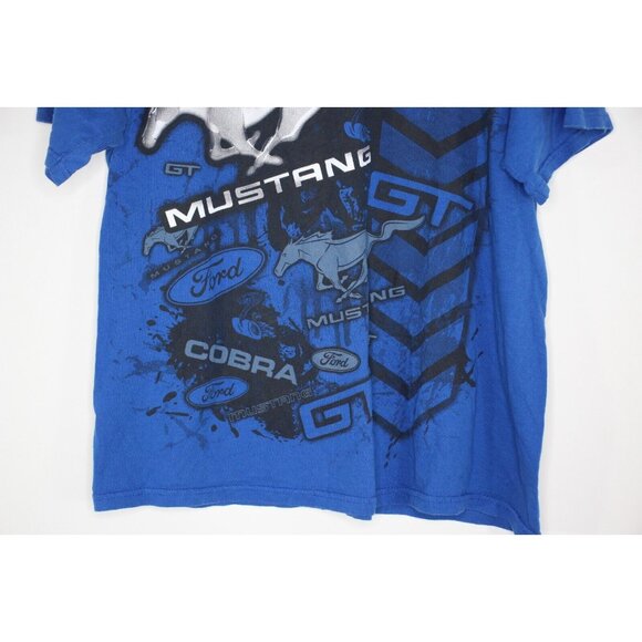 Alstyle Mens XL Ford Mustang Big Logo Spell Out T-Shirt F1148 - Picture 3 of 5